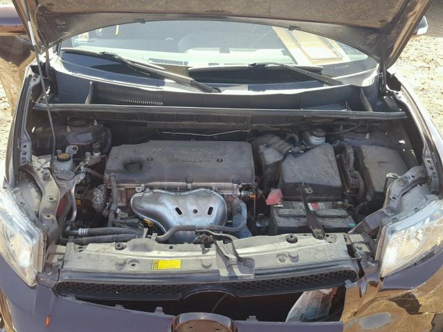 JTLZE4FE2CJ017131 - 2012 TOYOTA SCION XB იასამნისფერი ფოტო 7