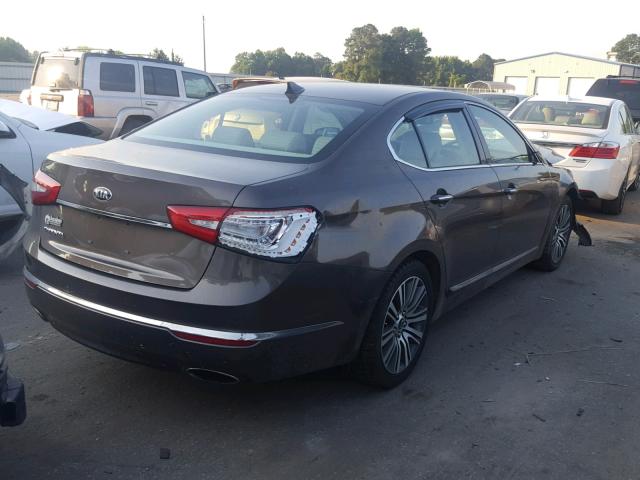 KNALN4D73E5131122 - 2014 KIA CADENZA PR GOLD photo 4