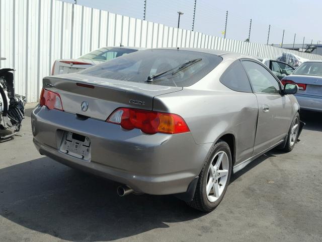 JH4DC54812C009165 - 2002 ACURA RSX GRAY photo 4