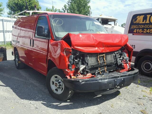 1GTW7FBA5E1138116 - 2014 GMC SAVANA G25 RED photo 1