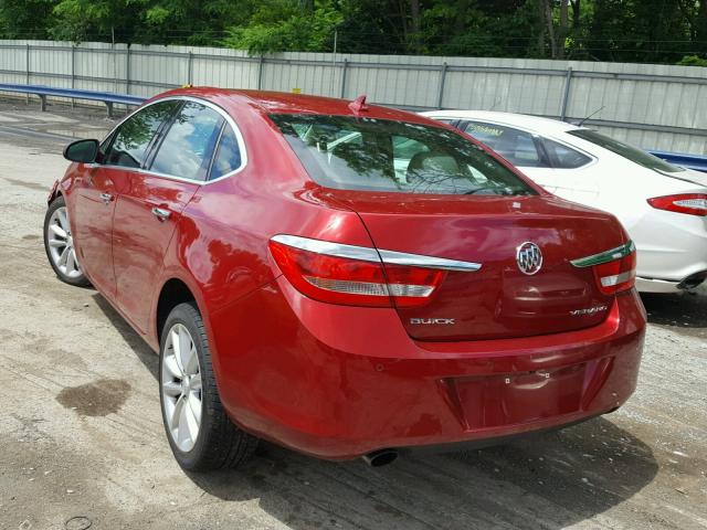 1G4PR5SK4E4149300 - 2014 BUICK VERANO CON RED photo 3