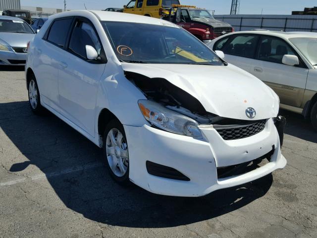 2T1KU40E69C013712 - 2009 TOYOTA COROLLA MA WHITE photo 1