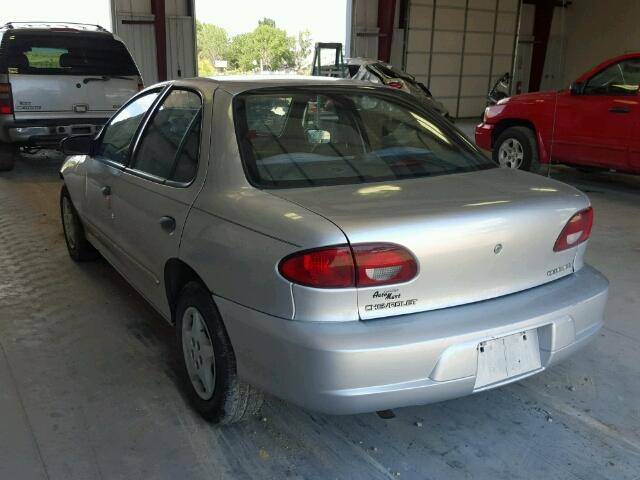 1G1JC524127221103 - 2002 CHEVROLET CAVALIER SILVER photo 3