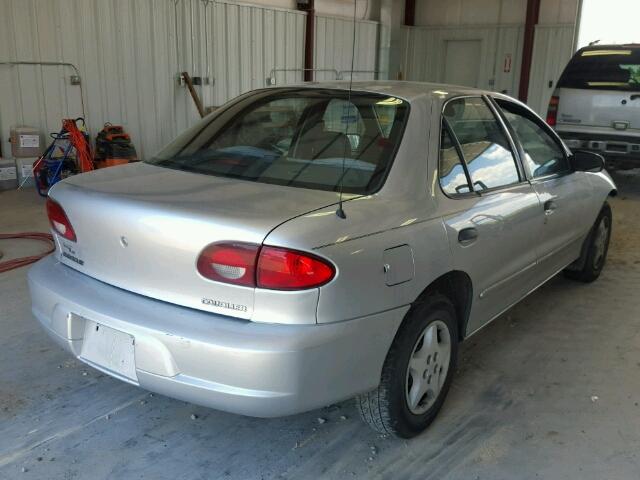 1G1JC524127221103 - 2002 CHEVROLET CAVALIER SILVER photo 4