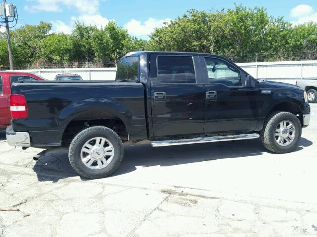 1FTRW12W57KC66576 - 2007 FORD F150 SUPER BLACK photo 9