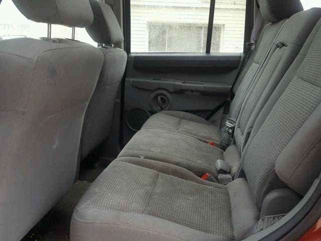 1J8HG48K97C656940 - 2007 JEEP COMMANDER RED photo 6