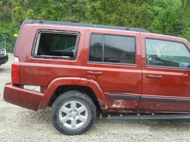 1J8HG48K97C656940 - 2007 JEEP COMMANDER RED photo 9