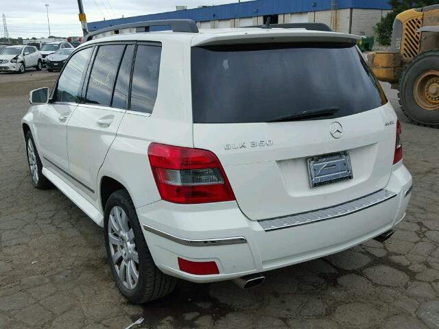 WDCGG8HB5AF318414 - 2010 MERCEDES-BENZ GLK 350 4M WHITE photo 3