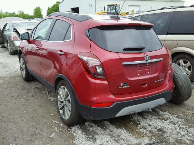 KL4CJASB0HB129087 - 2017 BUICK ENCORE PRE RED photo 3