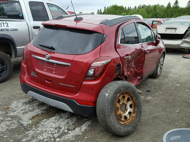 KL4CJASB0HB129087 - 2017 BUICK ENCORE PRE RED photo 4