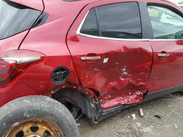 KL4CJASB0HB129087 - 2017 BUICK ENCORE PRE RED photo 9