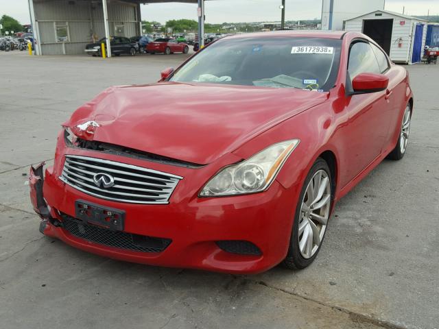 JNKCV64EX8M113853 - 2008 INFINITI G37 BASE RED photo 2