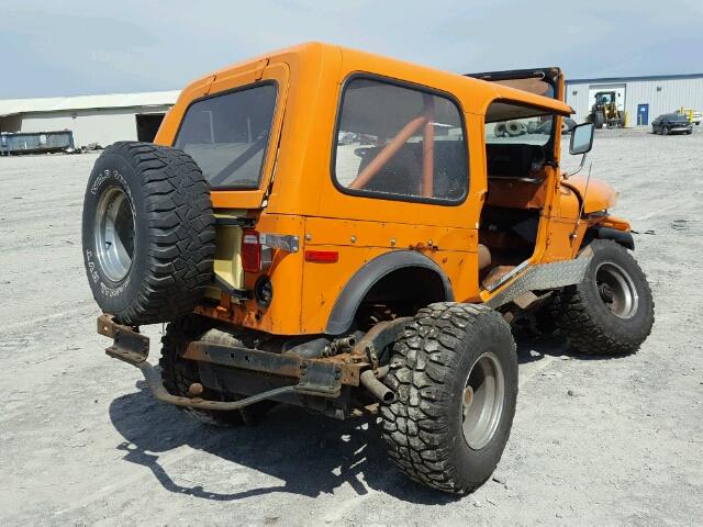 J7F93EH085443 - 1977 JEEP CJ7 ORANGE photo 4