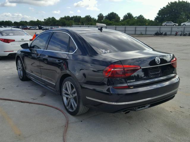 1VWDT7A37HC029139 - 2017 VOLKSWAGEN PASSAT R-L BLACK photo 3