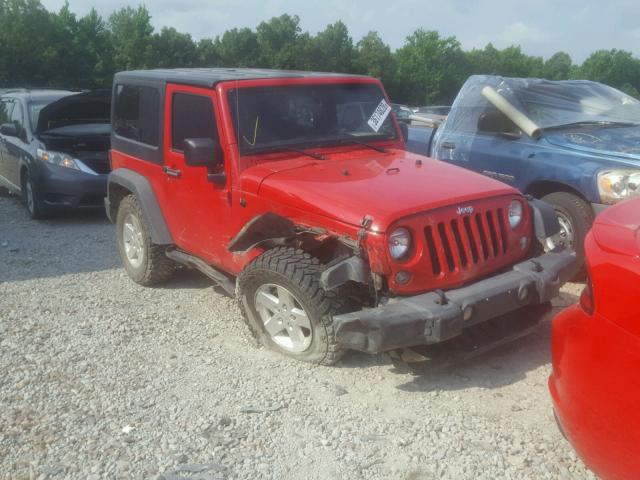 1C4AJWAGXEL159484 - 2014 JEEP WRANGLER S 红色 照片 1