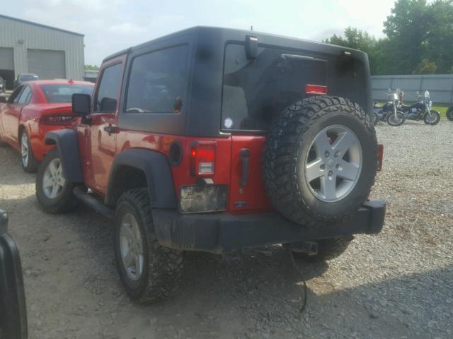 1C4AJWAGXEL159484 - 2014 JEEP WRANGLER S 红色 照片 3