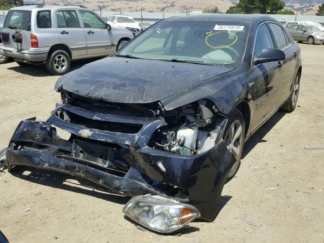 1G1ZF57599F112660 - 2009 CHEVROLET MALIBU HYB BLACK photo 2