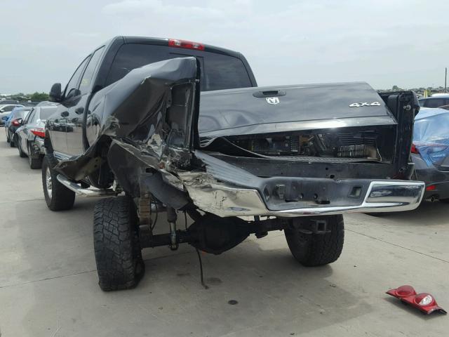 3D7KS28A78G108446 - 2008 DODGE RAM 2500 S BLACK photo 3