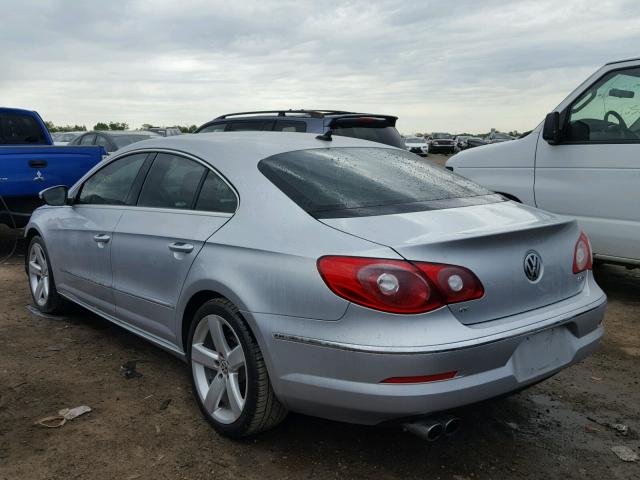 WVWHN7AN0BE713350 - 2011 VOLKSWAGEN CC LUXURY SILVER photo 3