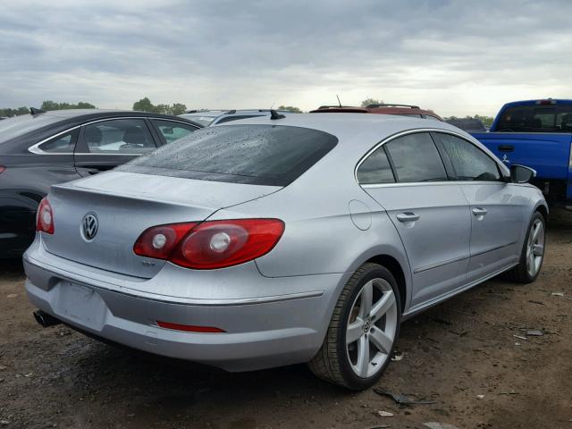 WVWHN7AN0BE713350 - 2011 VOLKSWAGEN CC LUXURY SILVER photo 4