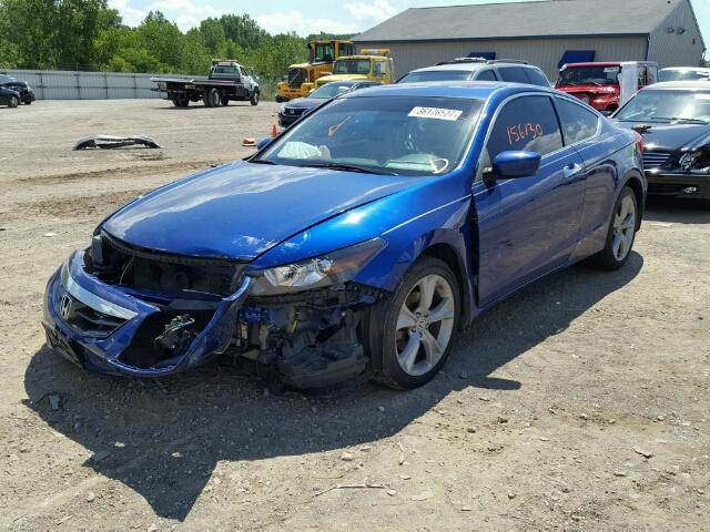 1HGCS2B89BA005511 - 2011 HONDA ACCORD EXL BLUE photo 2