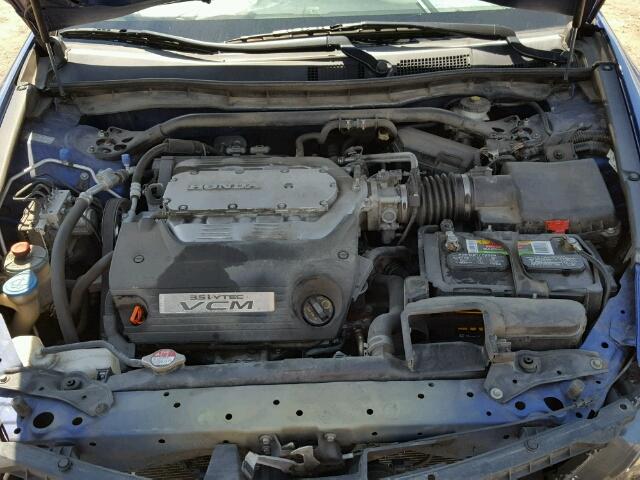 1HGCS2B89BA005511 - 2011 HONDA ACCORD EXL BLUE photo 7