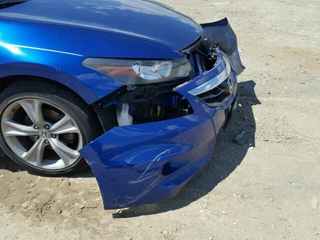 1HGCS2B89BA005511 - 2011 HONDA ACCORD EXL BLUE photo 9