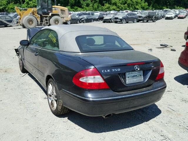 WDBTK56F49T103206 - 2009 MERCEDES-BENZ CLK 350 BLUE photo 3