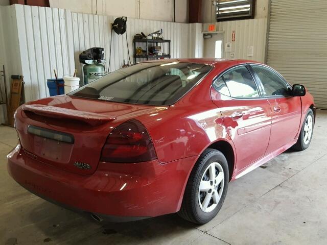 2G2WP552271190657 - 2007 PONTIAC GRAND PRIX Կարմիր լուսանկար 4
