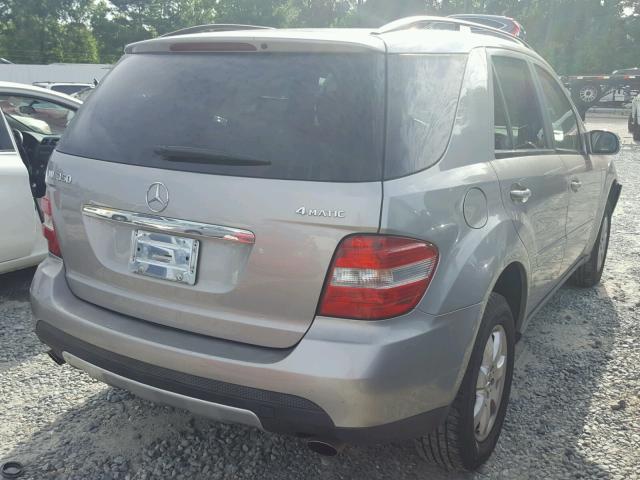 4JGBB86E07A250567 - 2007 MERCEDES-BENZ ML 350 GRAY photo 4