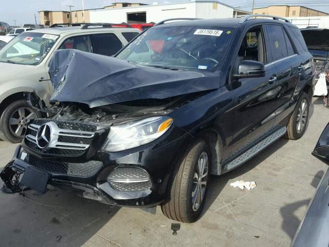 4JGDA5JB8GA763959 - 2016 MERCEDES-BENZ GLE 350 BLACK photo 2