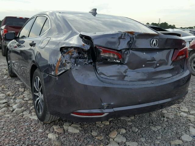 19UUB1F35HA001798 - 2017 ACURA TLX GRAY photo 3