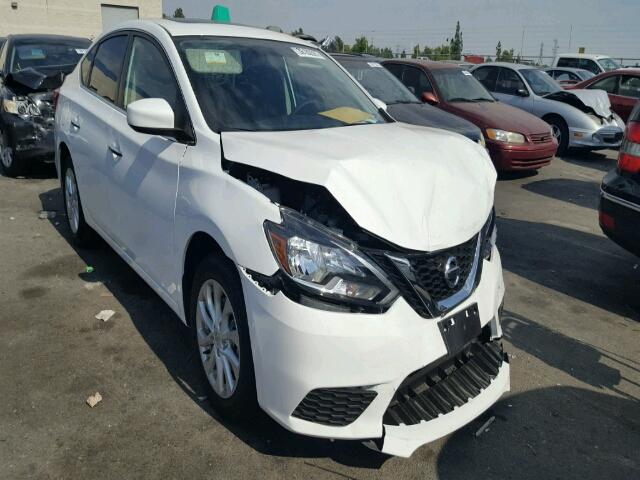 3N1AB7AP8HY307407 - 2017 NISSAN SENTRA S WHITE photo 1