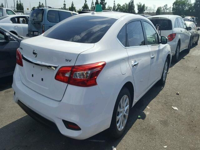 3N1AB7AP8HY307407 - 2017 NISSAN SENTRA S WHITE photo 4