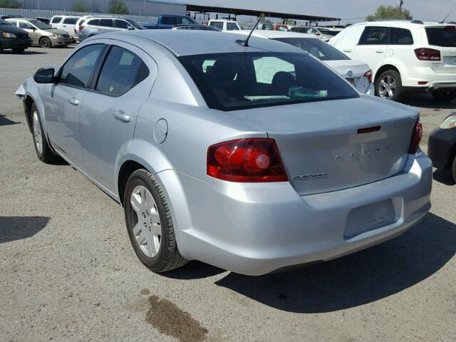 1B3BD4FB3BN598718 - 2011 DODGE AVENGER EX SILVER photo 3