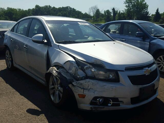 1G1PG5SB3E7240740 - 2014 CHEVROLET CRUZE LTZ SILVER photo 1