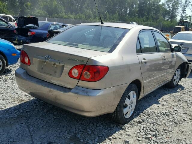 2T1BR32E85C371770 - 2005 TOYOTA COROLLA CE GOLD photo 4