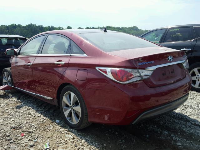 KMHEC4A44CA031011 - 2012 HYUNDAI SONATA HYB RED photo 3