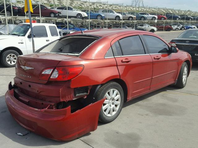 1C3LC46R17N535020 - 2007 CHRYSLER SEBRING RED photo 4