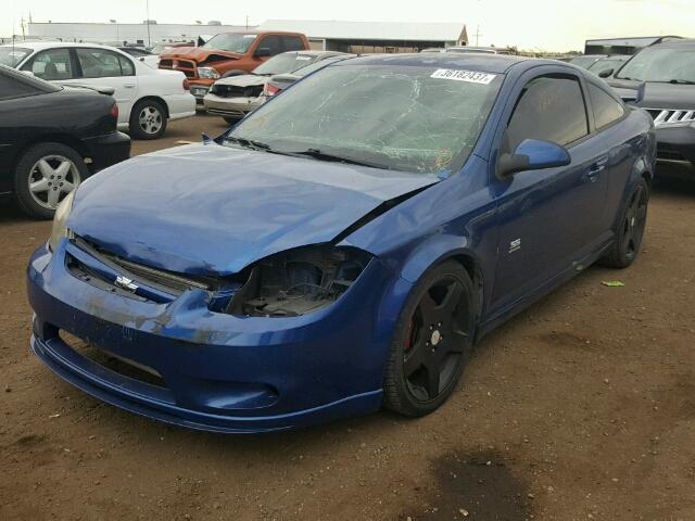 1G1AP12P857666224 - 2005 CHEVROLET COBALT SS BLUE photo 2