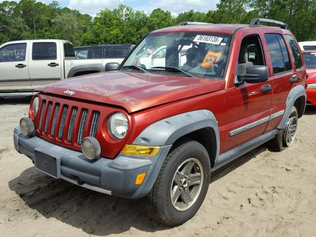 1J4GK38K76W239920 - 2006 JEEP LIBERTY RE RED photo 2