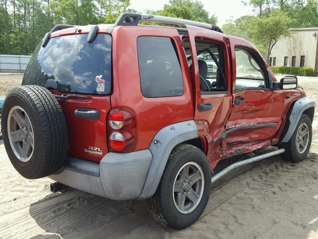 1J4GK38K76W239920 - 2006 JEEP LIBERTY RE RED photo 4