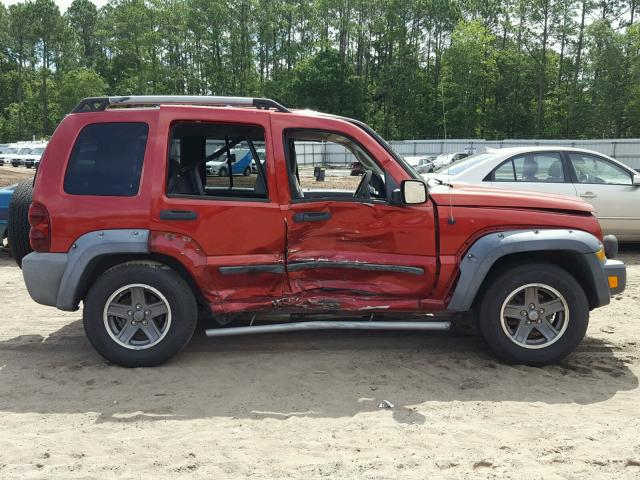 1J4GK38K76W239920 - 2006 JEEP LIBERTY RE RED photo 9