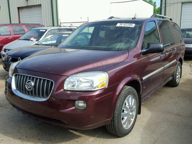 5GADV33157D142793 - 2007 BUICK TERRAZA CX BURGUNDY photo 2