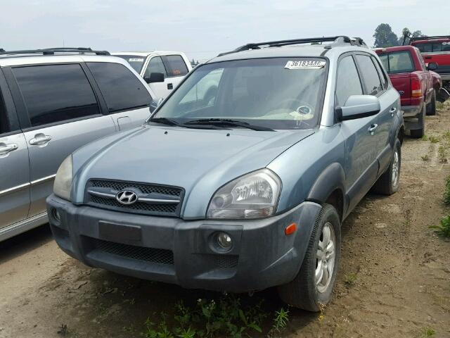 KM8JN12D37U576501 - 2007 HYUNDAI TUCSON SE BLUE photo 2