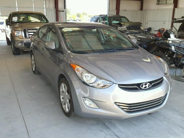 KMHDH4AE3CU200309 - 2012 HYUNDAI ELANTRA GRAY photo 1