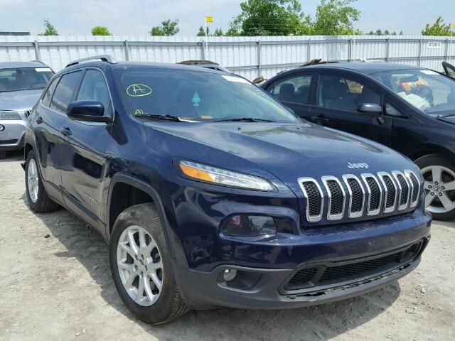 1C4PJLCB0EW116054 - 2014 JEEP CHEROKEE L BLUE photo 1