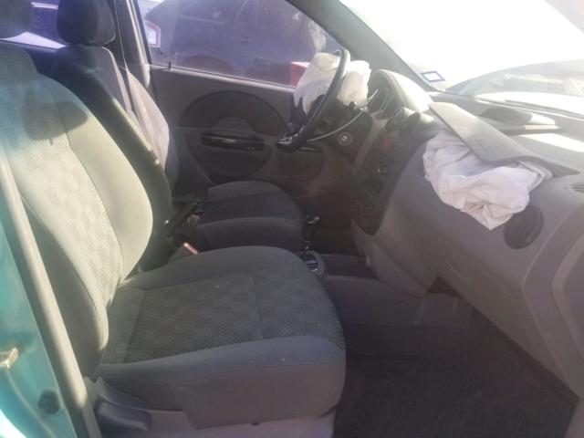 KL1TD52615B376287 - 2005 CHEVROLET AVEO BASE Turquoise photo 5