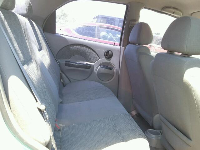 KL1TD52615B376287 - 2005 CHEVROLET AVEO BASE Turquoise photo 6