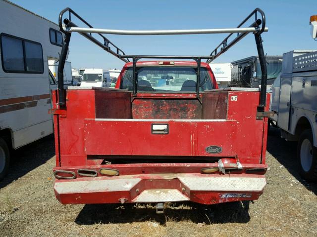 1FDSX30L24EB57954 - 2004 FORD F350 SRW S RED photo 6